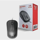 Mouse Óptico Usb C3 Tech MS-35BK Preto - imperiodigital