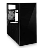 Gabinete Gamer Haoqing Lateral/Frontal Vidro Temperado Led 3x fans Rgb - imperiodigital