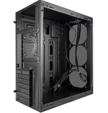 Gabinete Gamer Haoqing Lateral/Frontal Vidro Temperado Led 3x fans Rgb - imperiodigital