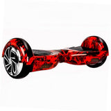 Hoverboard Skate Elétrico 6.5 Vermelho Fogo Led Bluetooth