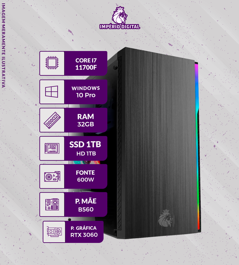 Computador Império Digital - Linha Profissional - Creative Elite - imperiodigital