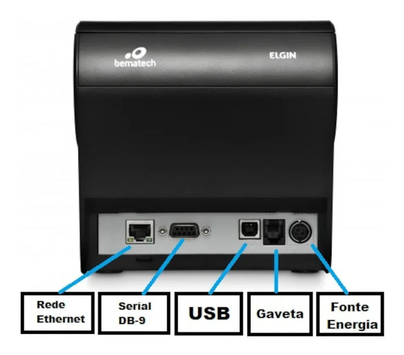 Impressora Térmica Não Fiscal Elgin i9 Full (46I9USECKD01) - USB + Ethernet + Serial