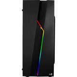 Gabinete Gamer Aerocool Rgb Bolt Acrílico, ATX, Com Fan, Lateral Em Acrílico, Preto - imperiodigital