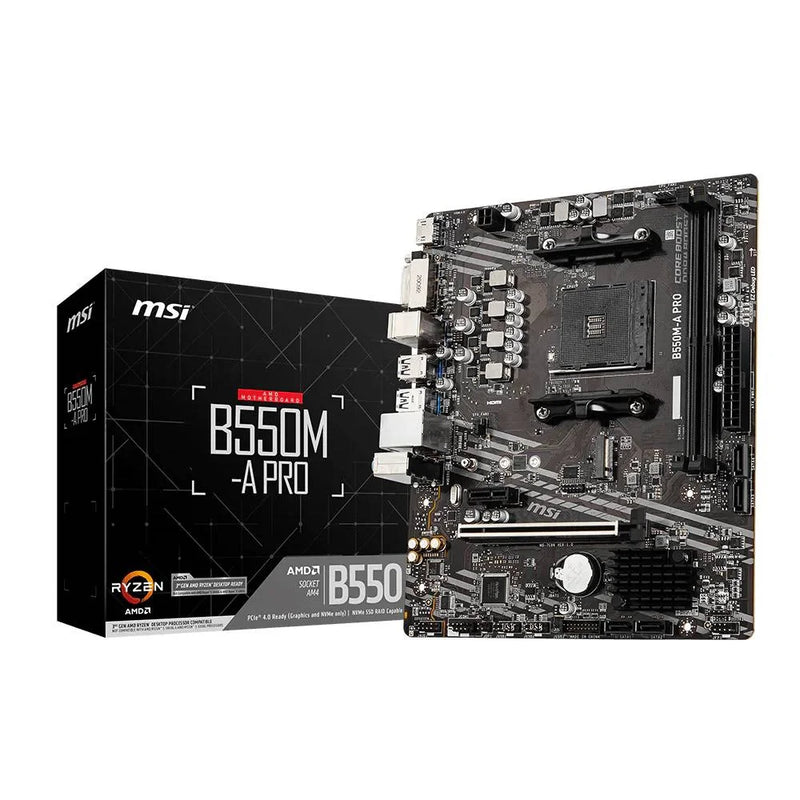 Placa Mãe Msi B550m-a Pro Am4 2xDDR4 Chipset Amd B550 Matx