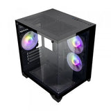 Gabinete Bluecase Gamer Soul PRO BG-052, Frontal e Lateral em Vidro Temperado, 3 Fans 120mm ARGB, Mid Tower