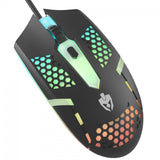 Combo Gamer Evolut Starter EG-54, 4 em 1, Teclado, Mouse, Headset e Mousepad, Rainbow, Preto