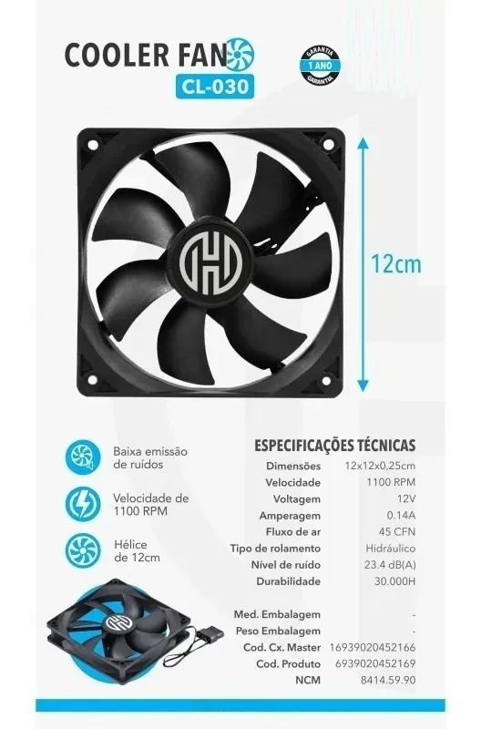Cooler Fan Hoopson - CL-030
