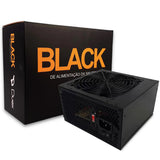 Fonte Duex 500W, Bivolt, Black, DX 500FSE - imperiodigital