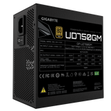 Fonte GIGABYTE UD Gold, 750w, full modular, 80 plus gold, preto, GP-UD750GM