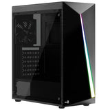 Gabinete Gamer Aerocool Shard Mid Tower, RGB, com FAN, Lateral em Acrílico - imperiodigital