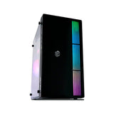 Gabinete Gamer Liketec Prime, Mid Tower, RGB, M-ATX e MINI-ITX, Lateral em Acrílico, 1x Cooler Fan, Preto - GL-PRIME-2 - imperiodigital