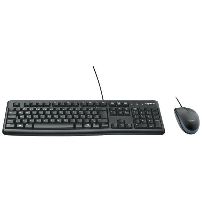 Combo Teclado e Mouse com fio USB Logitech MK120