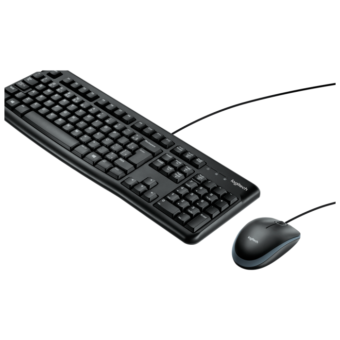 Combo Teclado e Mouse com fio USB Logitech MK120
