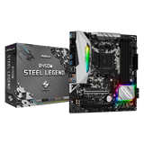 Placa Mãe ASRock B450M Steel Legend, Chipset B450, AMD AM4, mATX, DDR4