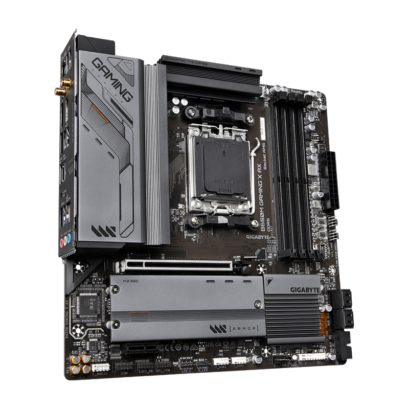 Placa Mãe Gigabyte B650M Gaming X AX, Wi-Fi, Chipset B650, AMD AM5, M-ATX, DDR5