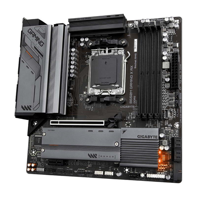 Placa Mãe Gigabyte B650M Gaming X AX, Wi-Fi, Chipset B650, AMD AM5, M-ATX, DDR5